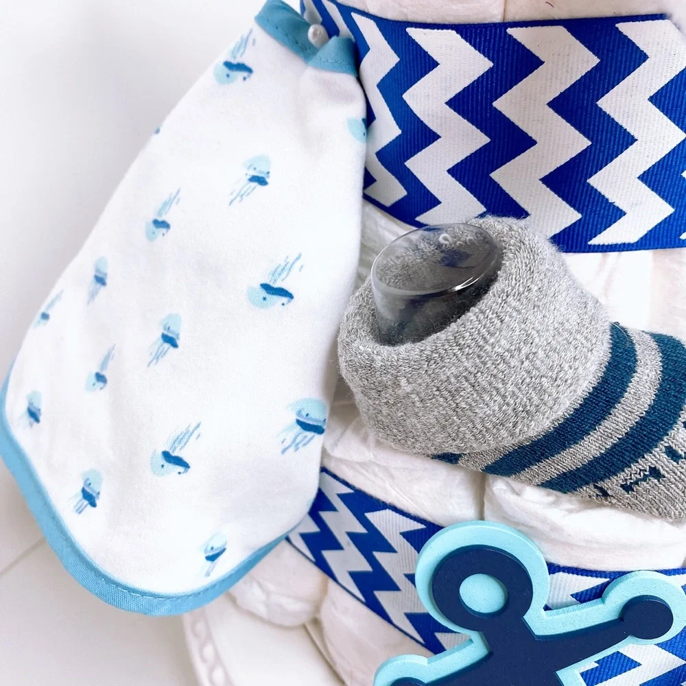 Seal Diaper Cake, Nautical Diaper Cake